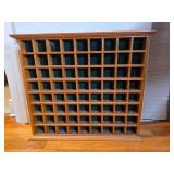 Wooden Wall Shelf with Small Compartments