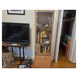 Wood-Framed Glass Display Cabinet