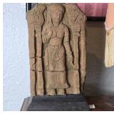 Khmer Sandstone Statue, Female Deity