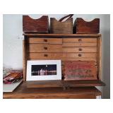 Wooden Organizer With Multiple Drawers