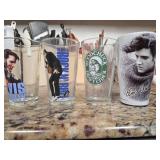 Six Assorted Glasses and Mug