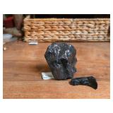 Two Black Obsidian Specimens