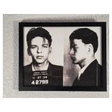 Framed Print of Frank Sinatra Mugshot