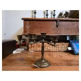 Five-Arm Brass Candle Holder