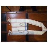 Woven Textile Strap with Embroidery