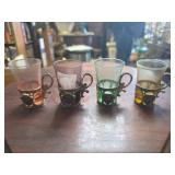 Four Vintage Florida Souvenir Shot Glasses w