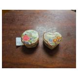 Porcelain Trinket Boxes - Floral Design