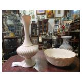 Lenox Vase & Bowl w/ Gilded Accents