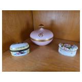 Imperial Porcelain & Decorated Boxes - Set of 3