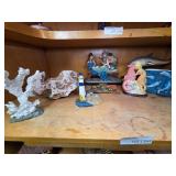 Shelf Display of Ocean - Themed Figurines & Decor