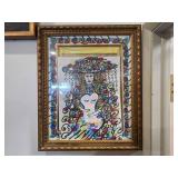 Framed Colorful Portrait Drawing - 19 x 25 in