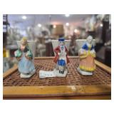 Three Ceramic Figurine - Style Toothpick Holders