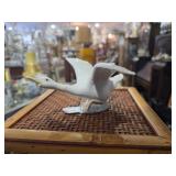 Vintage Lladro Porcelain Flying Duck Taking