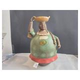 Cesar Navarrete Ceramic Figurine Vase - Signed