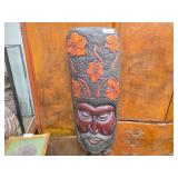 Vintage Polynesian - style Tiki mask