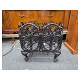 Vintage Cast Iron Fireplace log holder (fire