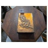 Embossed Geisha Copper Trinket Box
