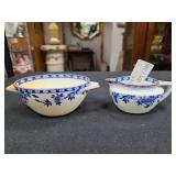 Vintage Wedgewood porcelain 'Rome' bowl & creamer