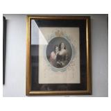 Framed Victorian Style Portrait Print
