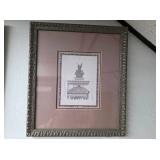 Framed Architectural Print - Silver - Toned Frame