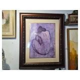 a print of Pablo Picasso's 1902, The Blue Nude