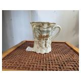 Ceramic Teacup w/ Gold - Tone Accents