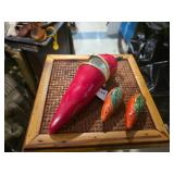 Red Chili Pepper Trinket Box & Carrot Salt