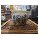 Vintage Japanese Geisha Satsuma - style bowl