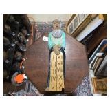 Vintage Religious Carved Wooden Moses Figurine