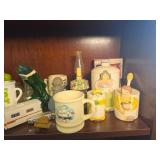 Assorted Ceramic & Glass Figurines & Bottles