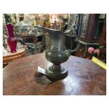 Vintage patina Pewter Water Pitcher