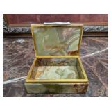 Artisan Onyx Mid - Century Trinket Box