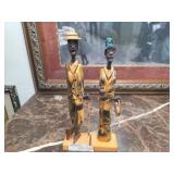 Hand - Carved Cuban Folk Art Wooden Figurines