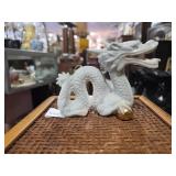 White Japanese Ceramic 'Foo Double