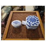 Two antique Blue & White Ceramic Motifs