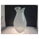 Clear Frosted Glass Pitcher - 14 in Tall