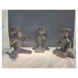 Three West African Bronze - Tone Figurines