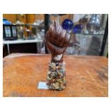 Vintage Mano Fico (Figa) Amulet Wooden Hand