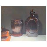 Amber Glass Bottle, Jar, & Baking Dish Set