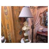 Mid - Century Bust of a Child Table Lamp