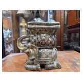 'Good Fortune' or 'Luck' Elephant w/ Lion Moti