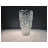 Cut Glass Vase w/ Scalloped Edge