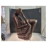 Mother & Child by Reynaldo Velazquez Sculpture