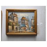 Framed Urban Street Scene