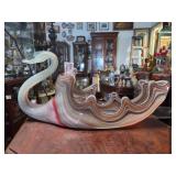 Vintage Sooner Glass Swan