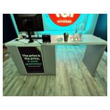 Two-Pedestal Retail POS Counter w/ Electronics