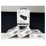 Quikcell QCVPA2001 24W USB-A Car Chargers Set 4