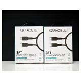 Quikcell USB-C to USB-C Charging Cables, Pair