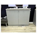 Two-Door Commercial Storage Cabinet w/ Lock