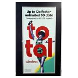 Total Wireless 5G Advertising Poster - Framed
